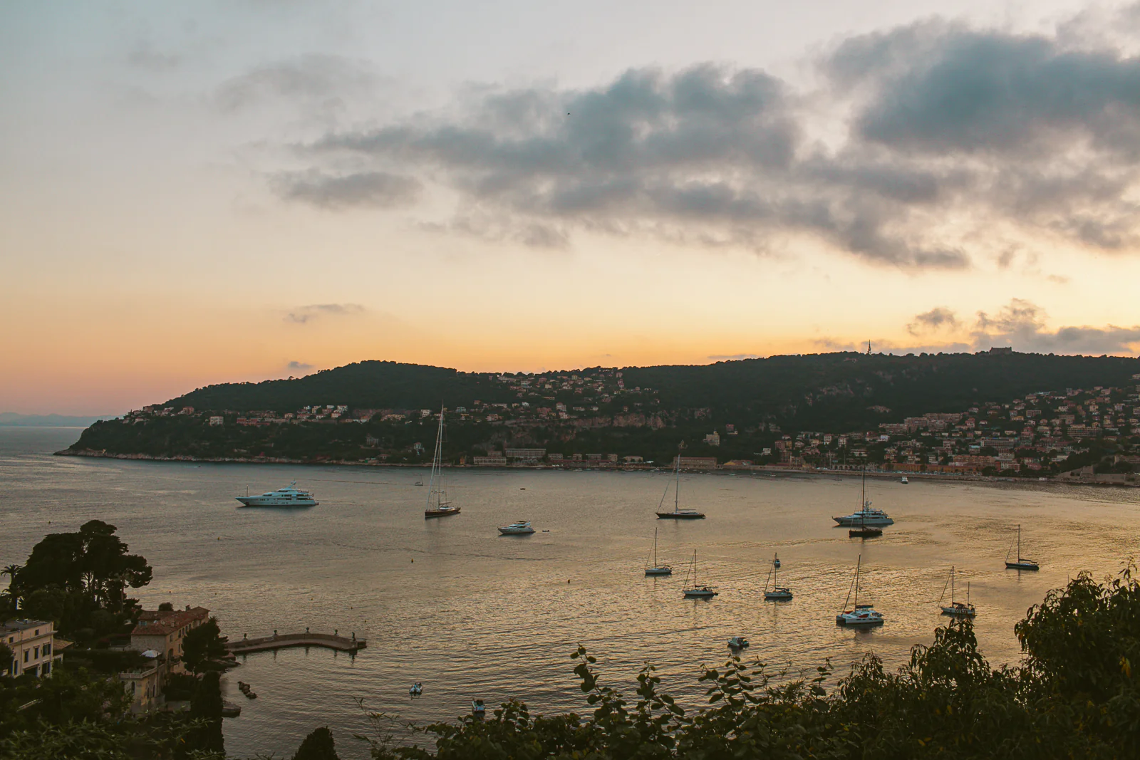 Mediterranean coastline from Saint-Jean-Cap-Ferrat near Nice