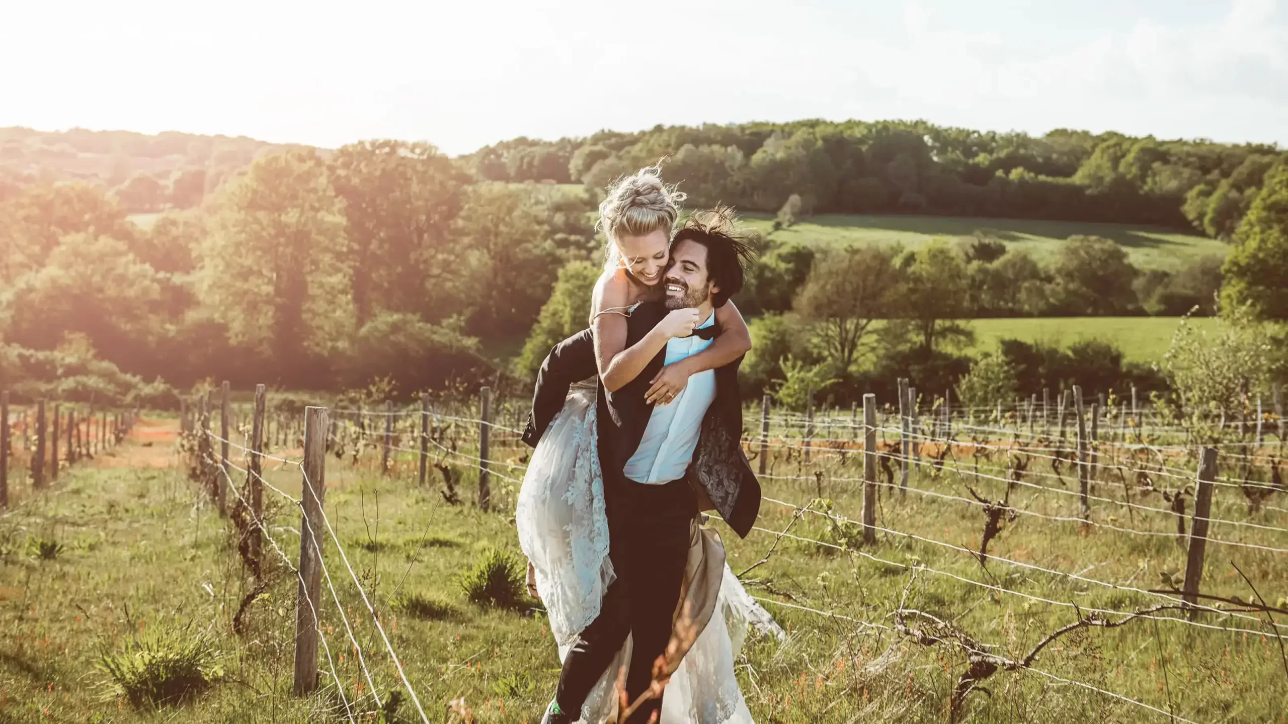French Riviera wedding portrait at sunset from Janis Ratnieks's portfolio