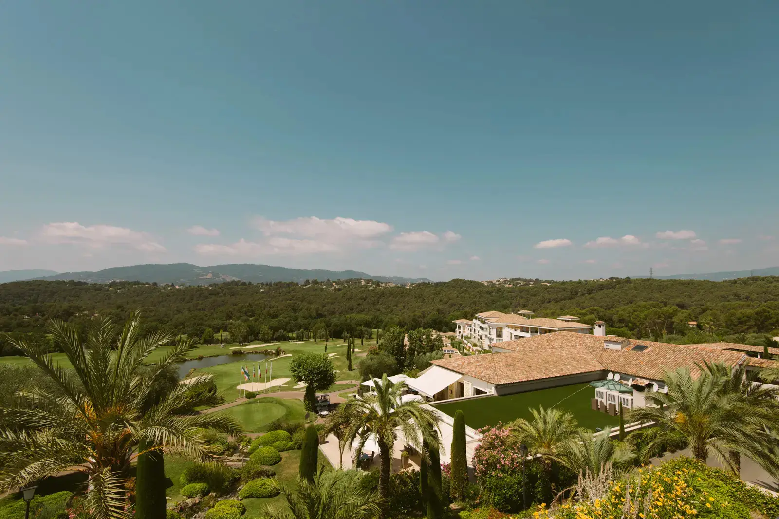 Royal Mougins Golf Club wedding at sunset in the South of France